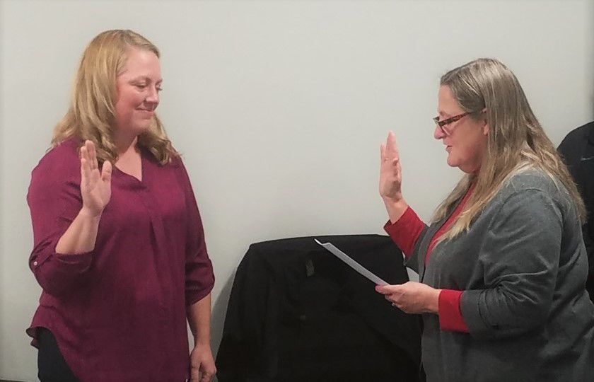 Kelsey Jensen sworn in